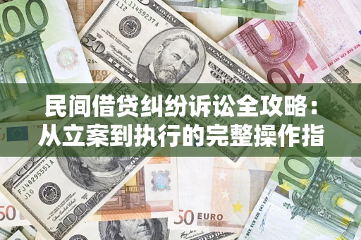 武汉民间借贷纠纷诉讼全攻略：从立案到执行的完整操作指南