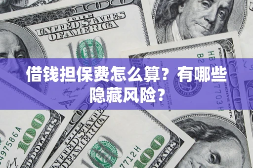 武汉借钱担保费怎么算？有哪些隐藏风险？