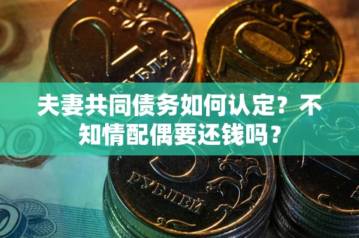 武汉夫妻共同债务如何认定？不知情配偶要还钱吗？