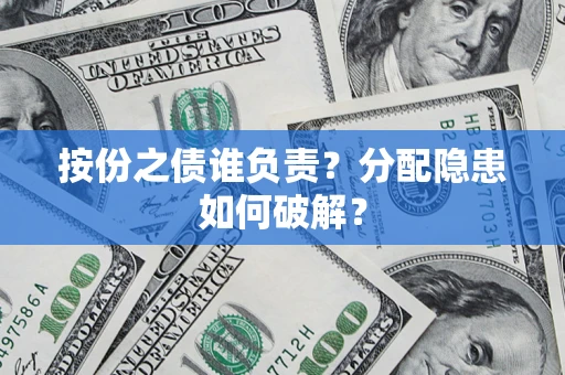 武汉按份之债谁负责？分配隐患如何破解？
