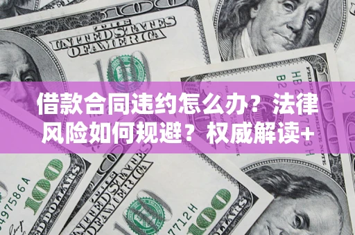 武汉借款合同违约怎么办？法律风险如何规避？权威解读+实用指南