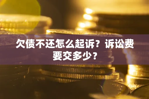 武汉欠债不还怎么起诉？诉讼费要交多少？