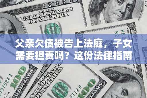 武汉父亲欠债被告上法庭，子女需要担责吗？这份法律指南必须看完