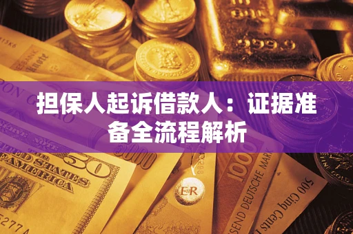 武汉担保人起诉借款人：证据准备全流程解析