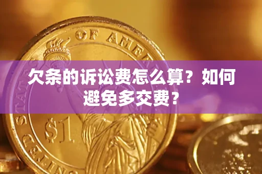 武汉欠条的诉讼费怎么算？如何避免多交费？