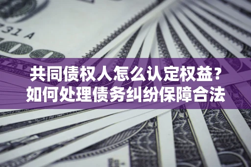 武汉共同债权人怎么认定权益？如何处理债务纠纷保障合法权益？